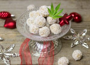  greentogoitalia angolo goloso ricetta bioscotti palla di neve per Natale alla cannabis